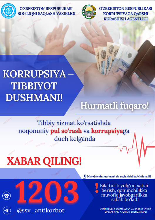 Korrupsiya tibbiyot dushmani